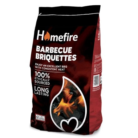 HOMEFIRE - BRIQUETTES DE CHARBON DE BOIS POUR BARBECUE 2,5 KG