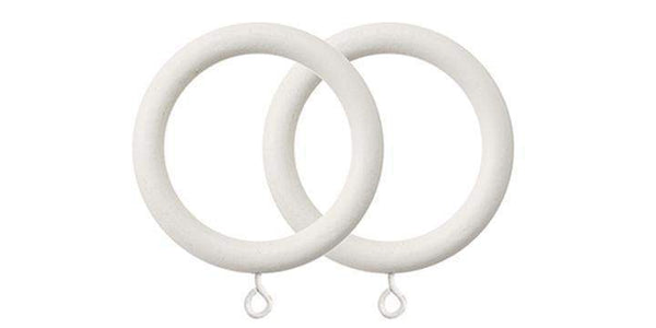 Pole Rings, White Plastic Internal Diameter 34mm (To Fit Poles Up To 30mm Diameter)