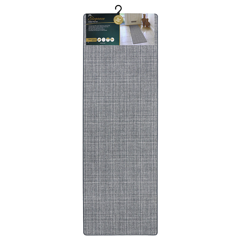 Jvl Elegance Runner - 50x150cm Grey