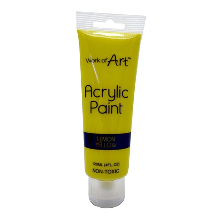 WORK OF ART - YELLOW ACRYLIC PAINT - 120ML