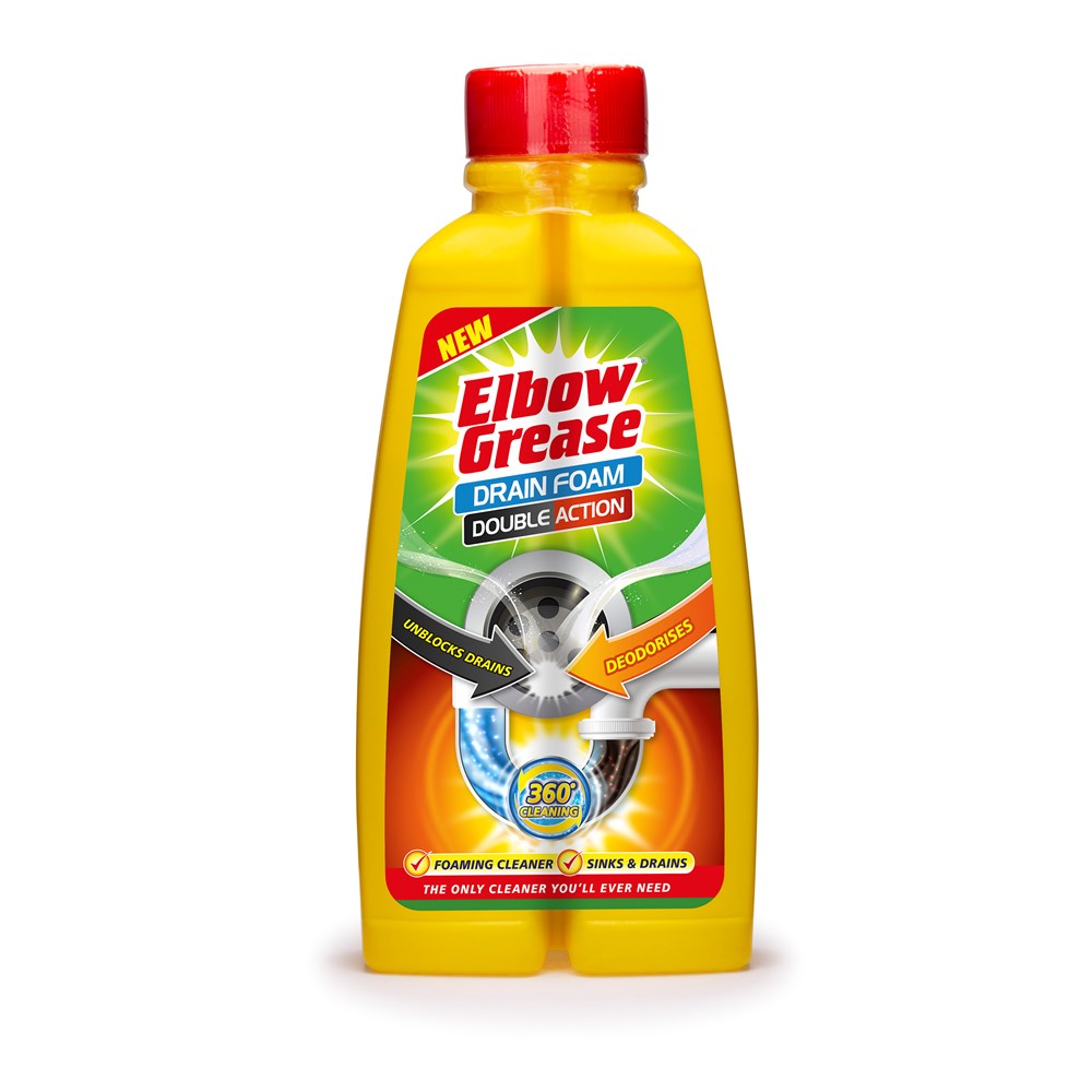 ELBOW GREASE DOUBLE ACTION DRAIN CLEANER 500ML