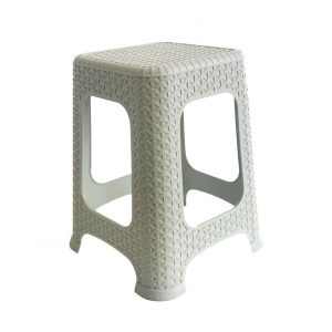 PALSTIC RATTAN LARGE STOOL ASSORTED COLORS