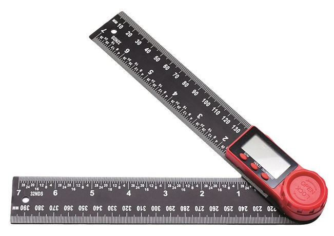 200mm (8") Digital angle finder with ruler