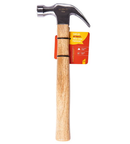 Amtech Claw Hammer With Wooden Handle 450g