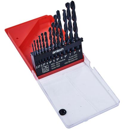 Amtech 13 Piece High Speed Steel Drill Set - Large