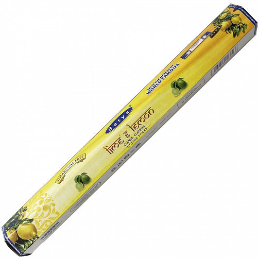 Satya Incense LIME AND LEMON, hexagon, 20 sticks.