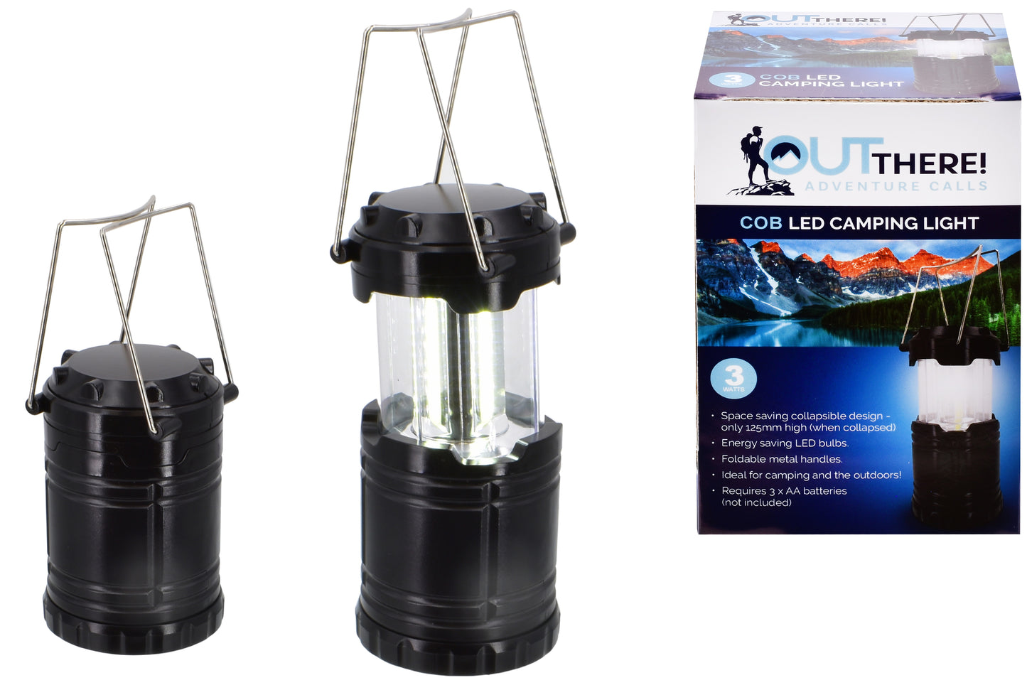 Get Bright Nights: 3W Cob Camping Light 125mm | Illuminate Your Outdoor Adventures