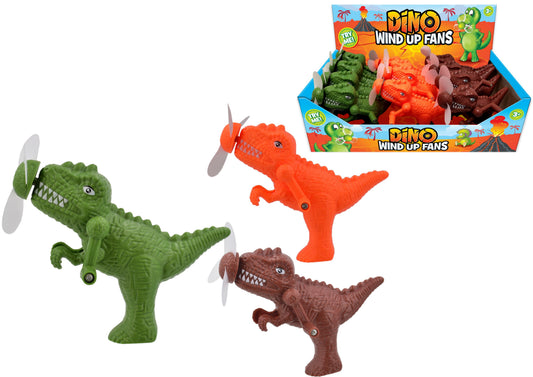 Dinosaur Wind Up Fans: Fun and Whimsical Toys in Display Box