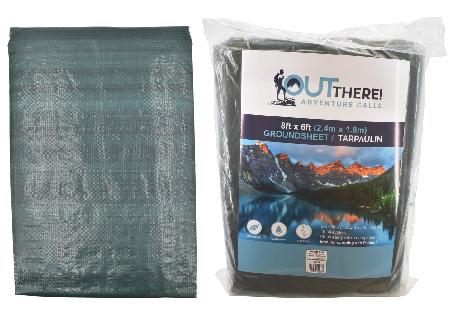 Premium Quality 8ft x 6ft Groundsheet/Tarpaulin 110gsm - Durable & Waterproof