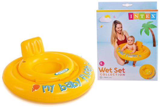 description et 5 mots-clés pour le flotteur pour bébé 27.5" My Baby Float (6-12 mois) en boîte à languettes