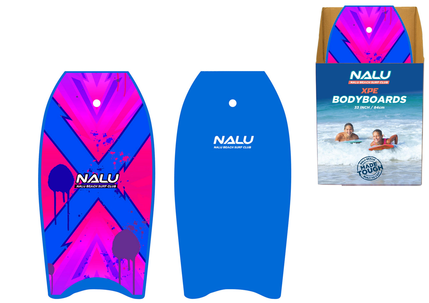 Bodyboard Xpe Premium 33" Avec Présentoir - Bleu