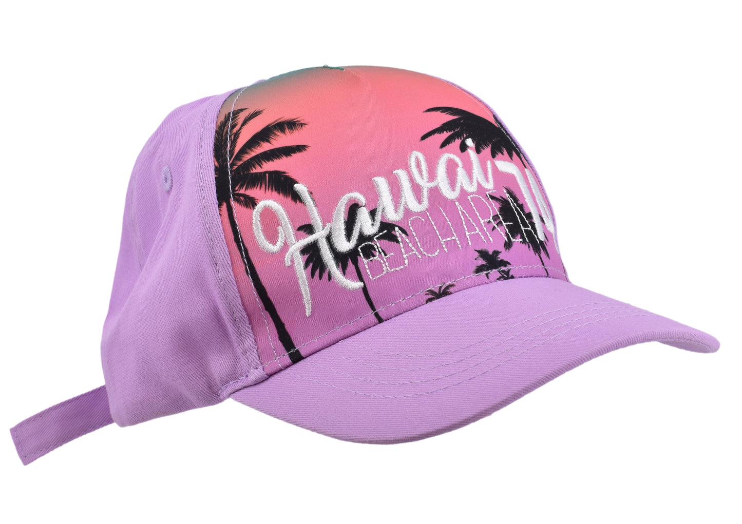 Adorable Casquette de Baseball pour Enfants avec Motif Palme Rose | Taille 54cm