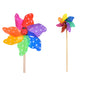 17cm Spotted Colour Windmill - Handcrafted and Ready-to-Display