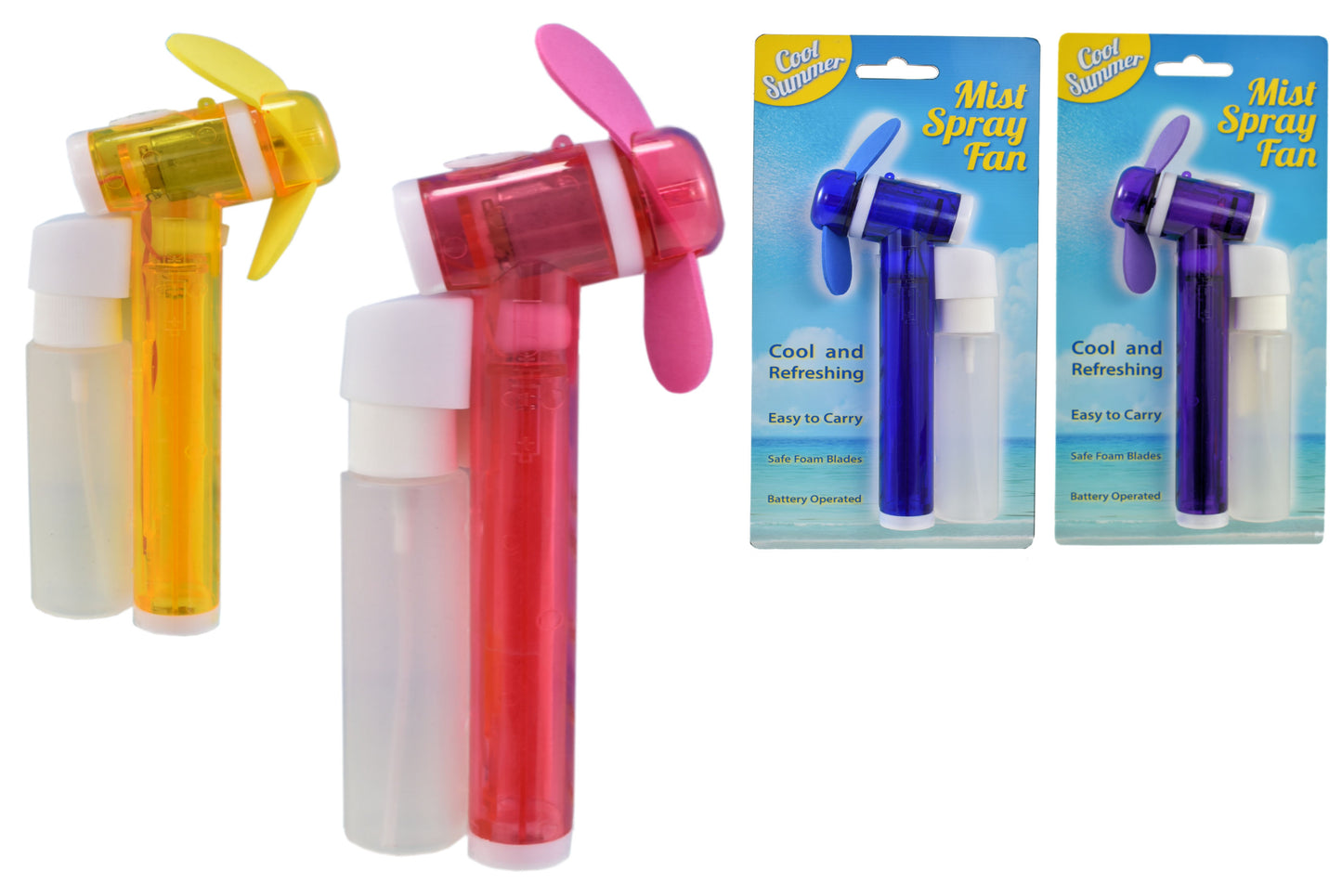 Mini Ventilateur Portable avec Vaporisateur Hydratant à Piles
