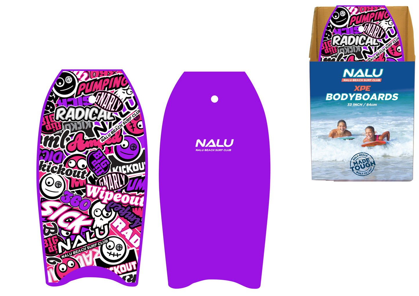 Bodyboard Xpe 33" Premium à l'unité - Violet