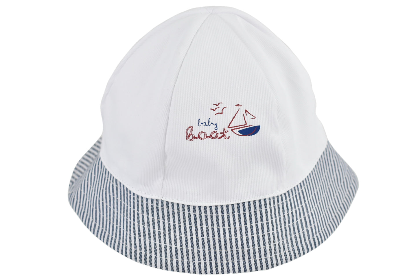 Adorable Child's Bucket Hat with Boat Design | 48cm Size