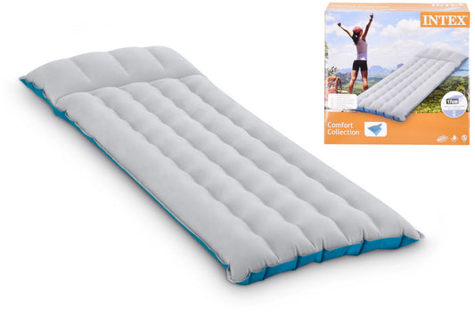 Un confort optimal : Lit d'appoint gonflable en tissu pour camping 184 cm x 67 cm x 17 cm