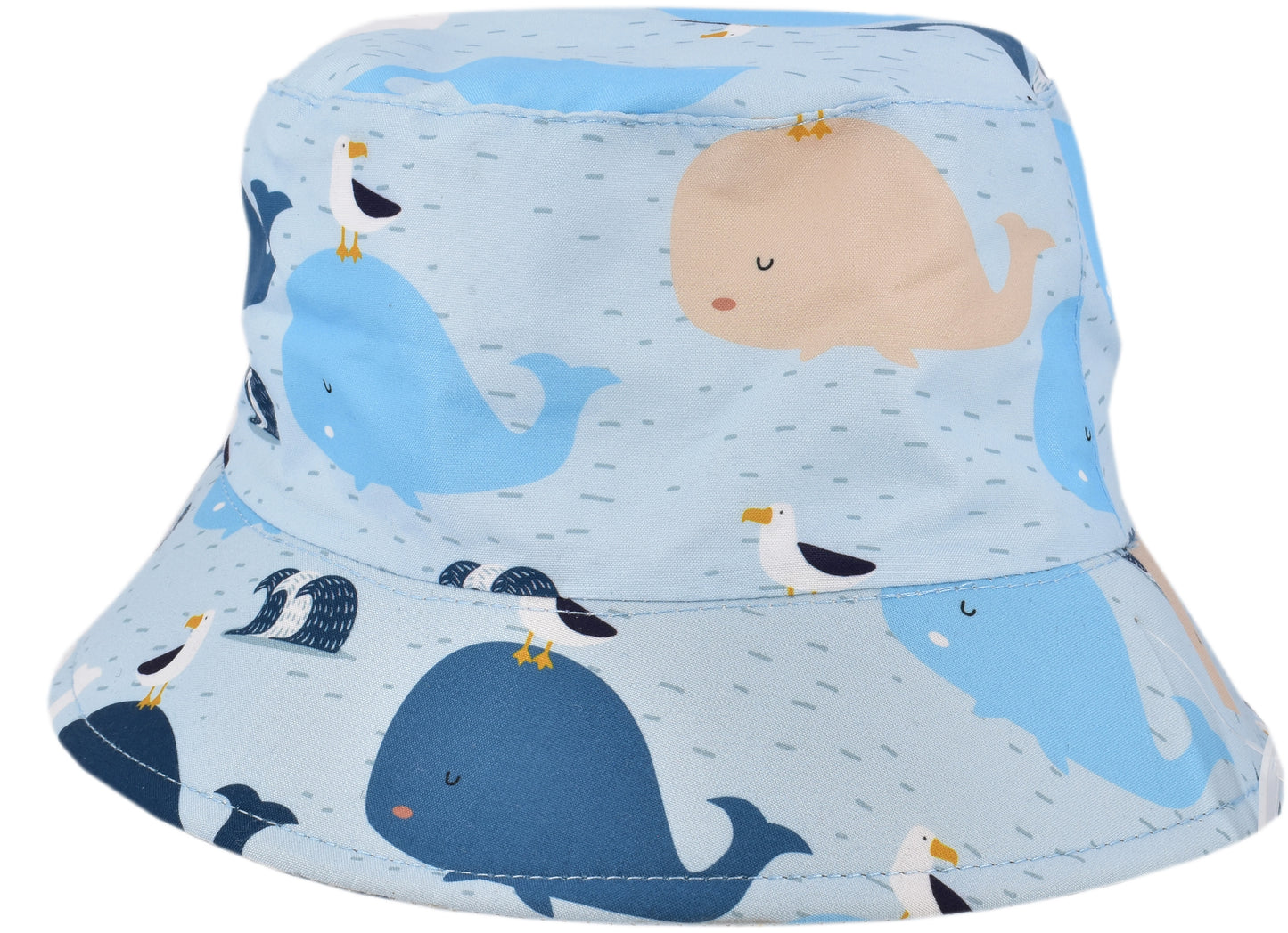 Adorable Bob Réversible Enfant Motif Baleine 54cm | Chapeau Tendance pour Enfants