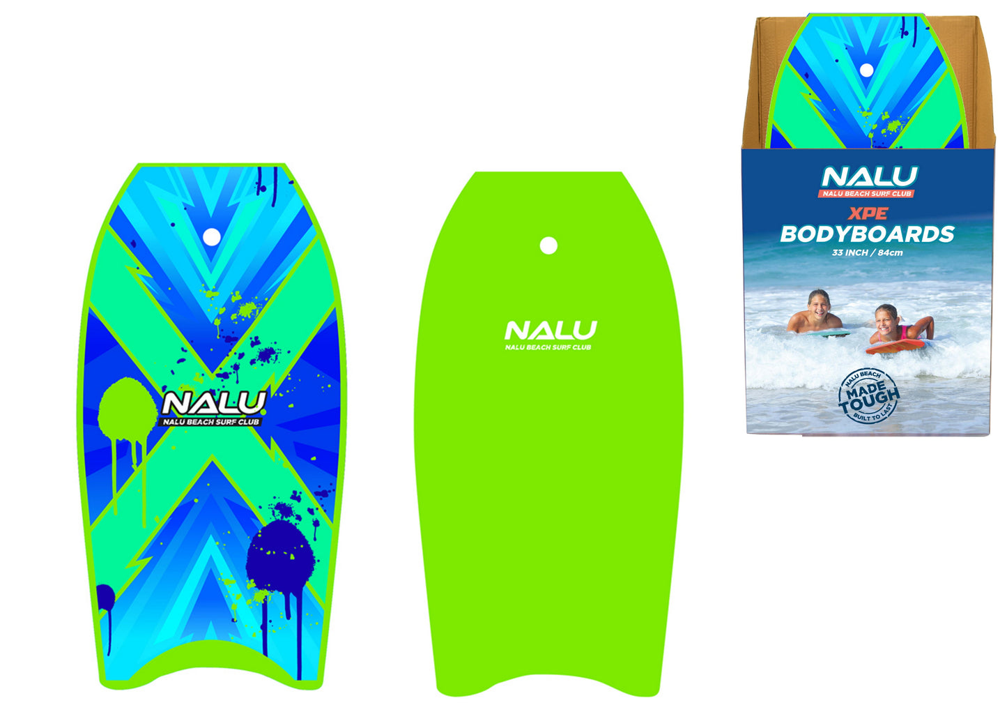 Bodyboard Premium 33" XPE vert (présentoir)