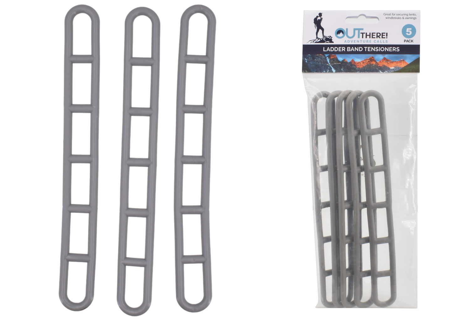 Tendeurs de sangle d'échelle en PVC durable 215x26mm - Lot de 5