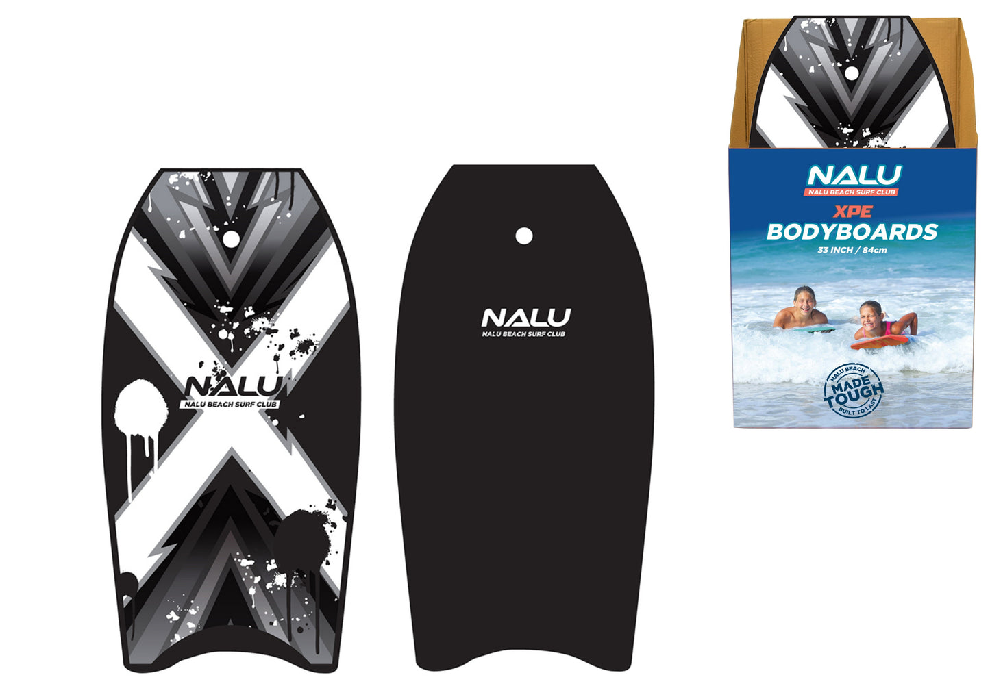 Bodyboard 33" Xpe Premium Noir | Bodyboard d'Exposition de Haute Qualité