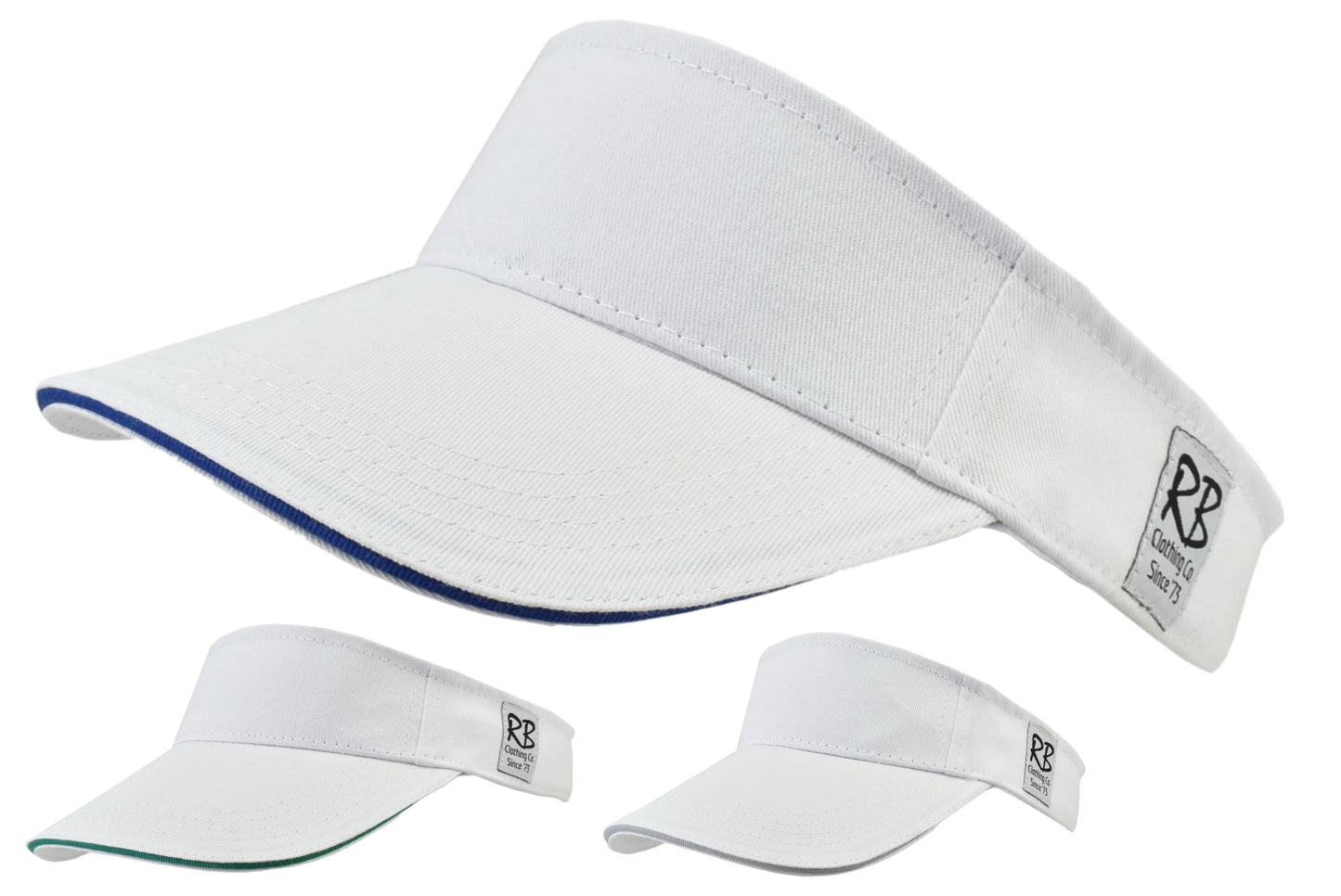 Visière confortable en coton blanc | 58 cm | Protection solaire élégante