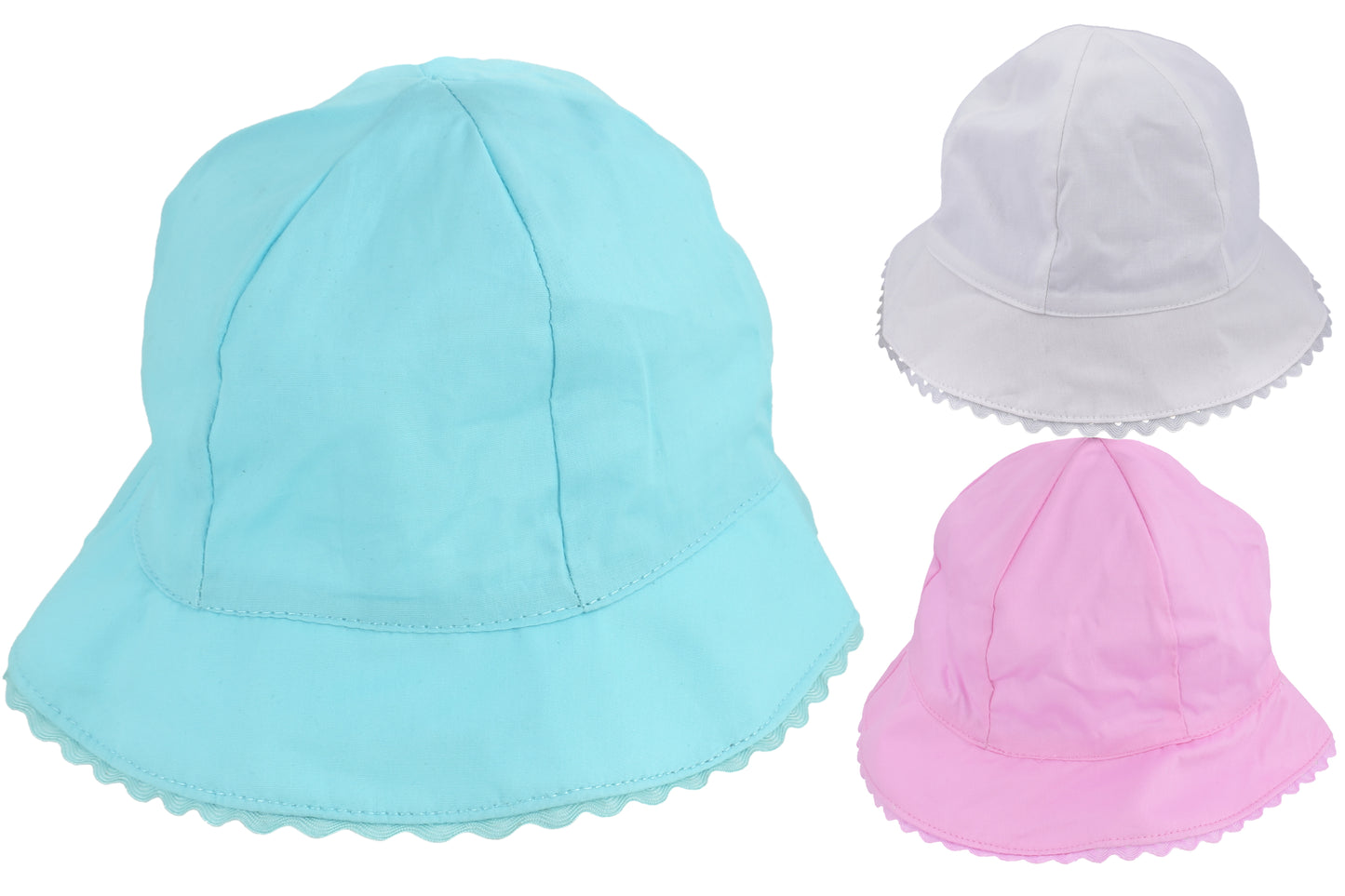 Adorables Bobs pour Bébé avec Bord Festonné