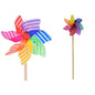 Vibrant 17cm Striped Colour Windmill - Fully Assembled | Eye-catching Garden Decor