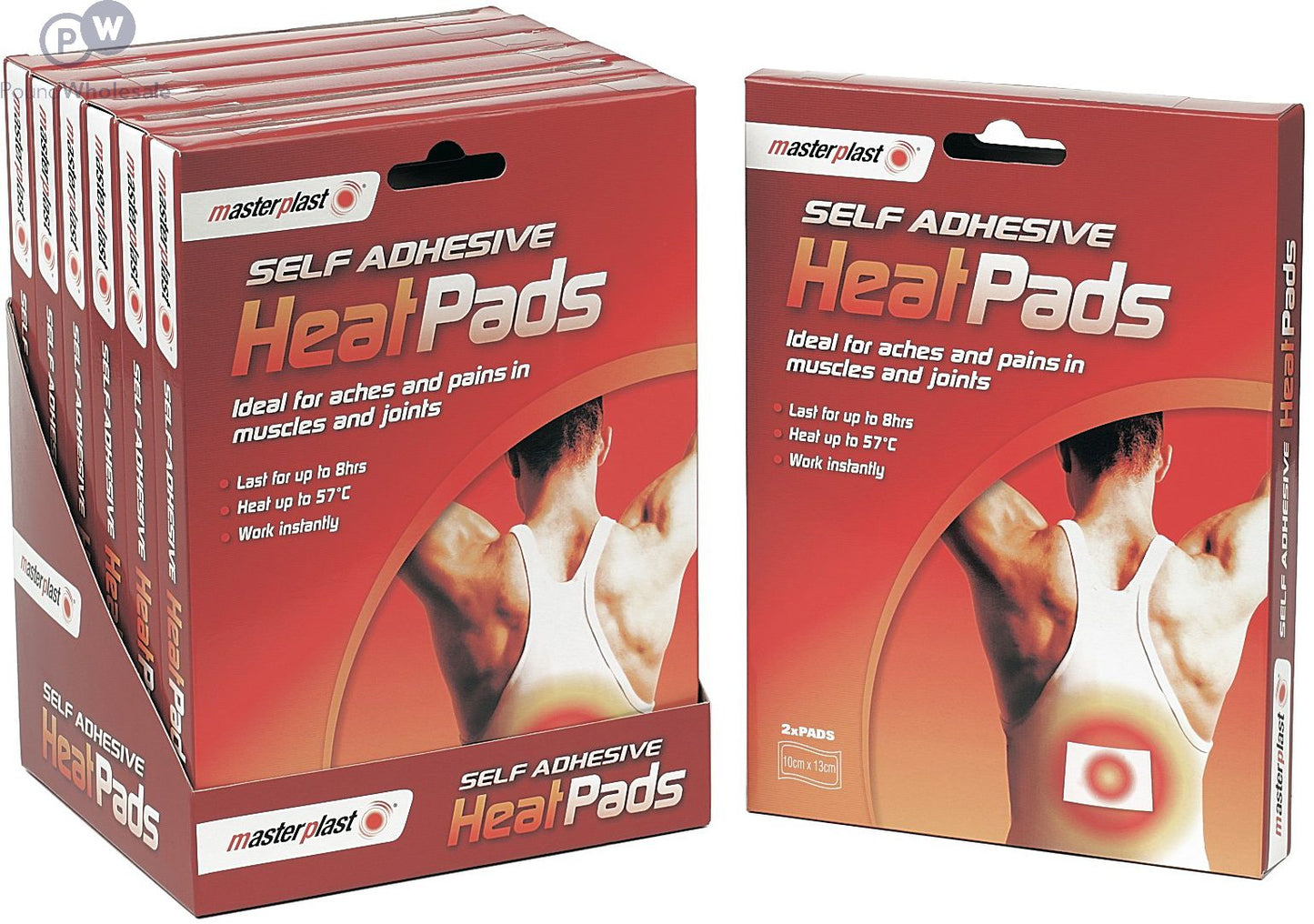 Pack of 2 Self Adhesive Heat Pads