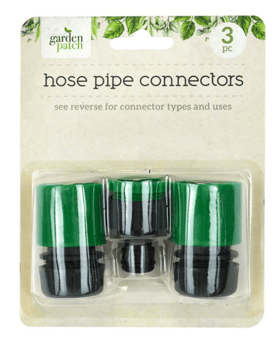 Garden Patch Hose Pipe Connectors 3pc -