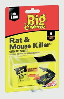 The Big Cheese Rat & mouse Rodent bait, Pack of 6, 150