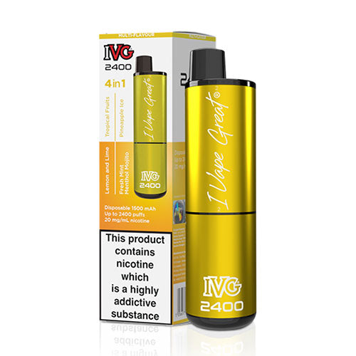 VG 2400 PUFF DISPOSABLE VAPE YELLOW EDITION