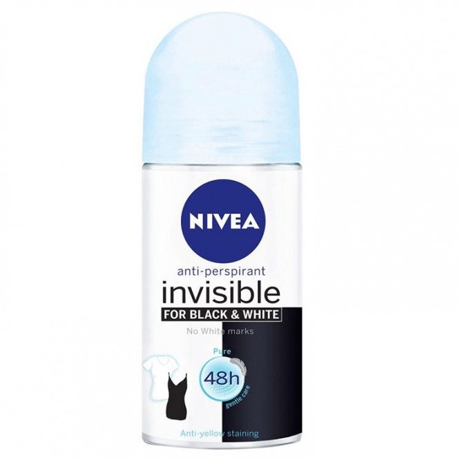 Nivea Invisible pour peaux noires et blanches Bille 50ml