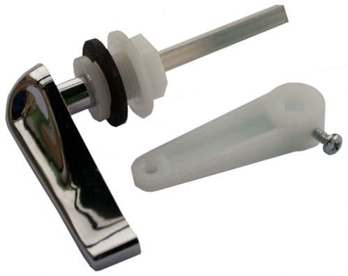 Pack Poignée de Chasse d'Eau Basse Oracstar - Plastique Chromé