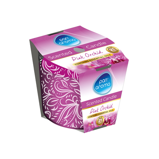 Bougie décorative parfumée PanAroma Orchidée rose 85g