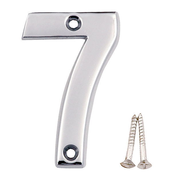 No. 7, 75mm Numerals, Chromed Brass