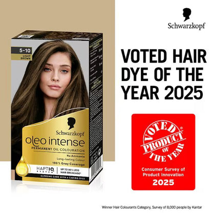 Schwarzkopf Oleo Intense Light Brown Permanent Hair Dye 5-10