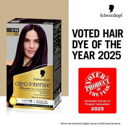 Schwarzkopf Oleo Intense Rich Plum Permanent Hair Dye 3-33