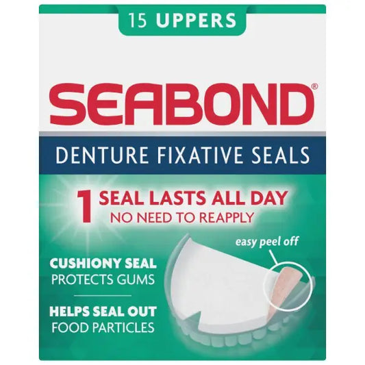 Seabond Denture Fixative Seals Original 15 Uppers