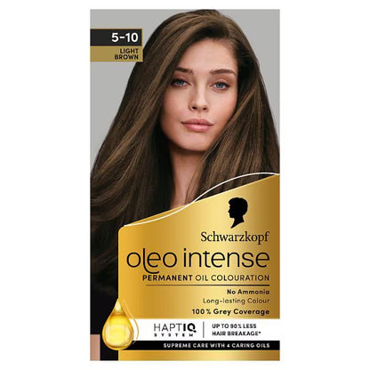 Schwarzkopf Oleo Intense Light Brown Permanent Hair Dye 5-10