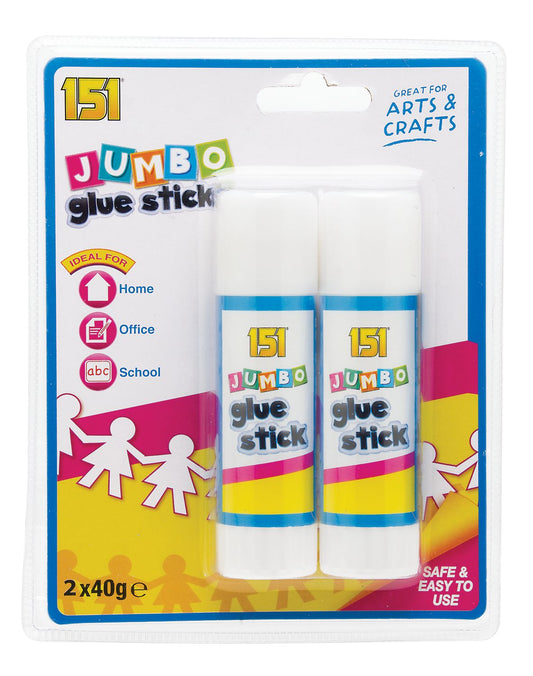 Jumbo Glue Stick 2pk X 40g