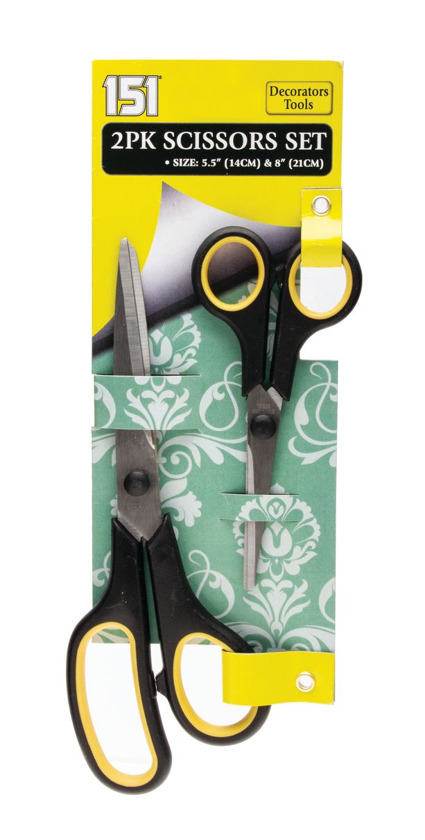 Ciseaux (pack de 2) : 21 cm et 15 cm
