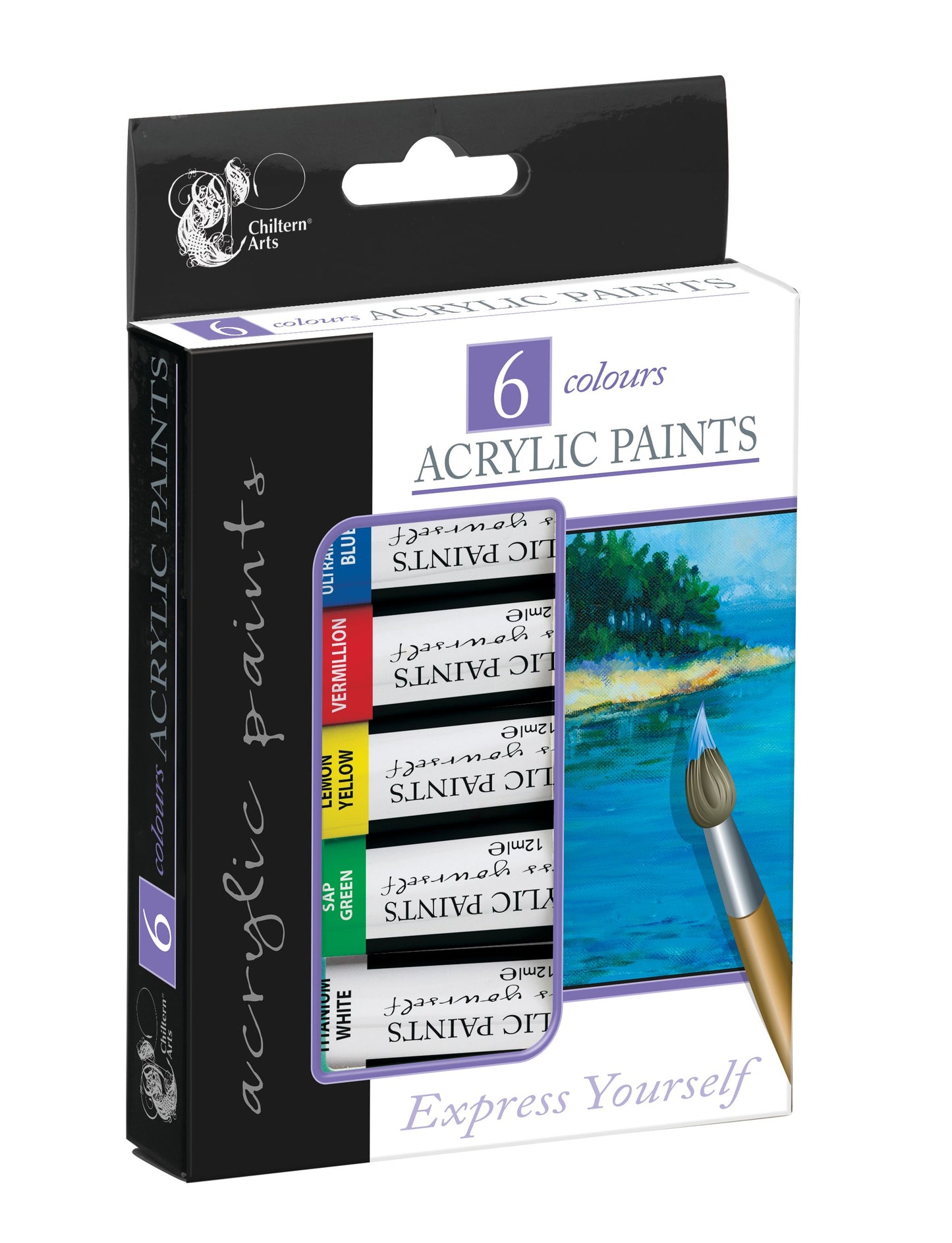 Peintures Acryliques 6 couleurs