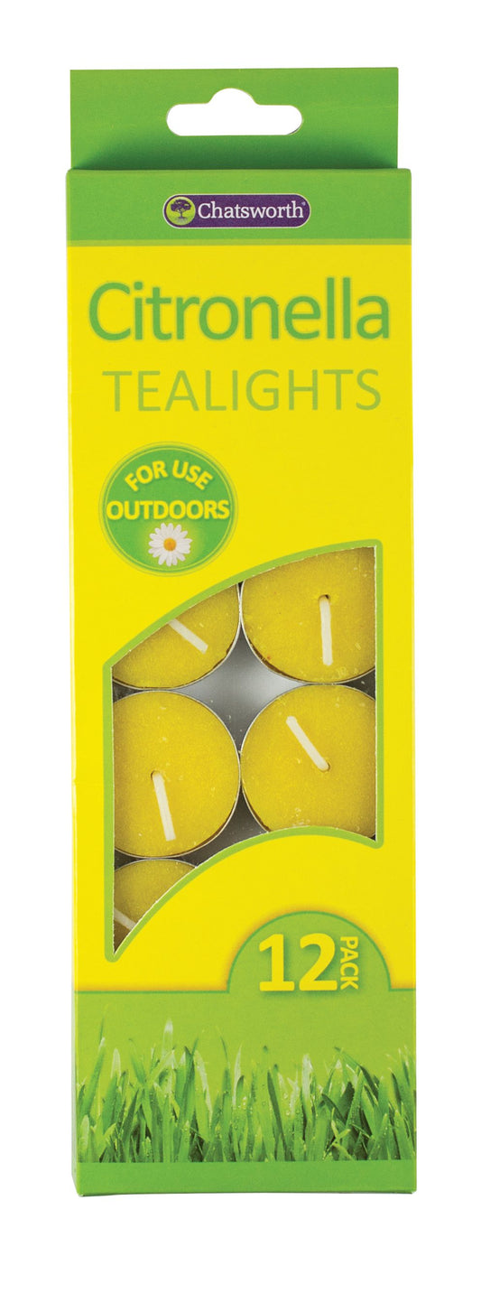 Chatsworth Citronnelle Bougies Chauffe-plat - Paquet de 12