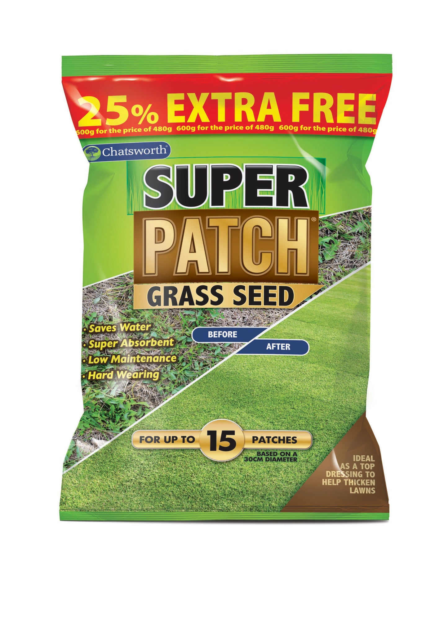 Graines de gazon Chatsworth Super Patch 600g CH0232