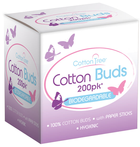 Cotton Buds Paper Stick 200pk
