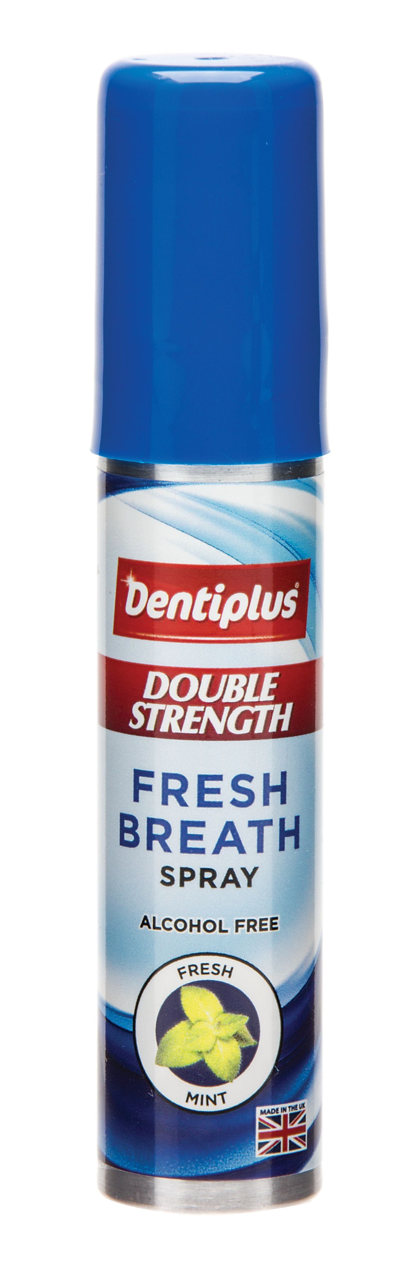 Dentiplus Spray Buccal Double Action Menthe Fraîche Sans Alcool 25ml