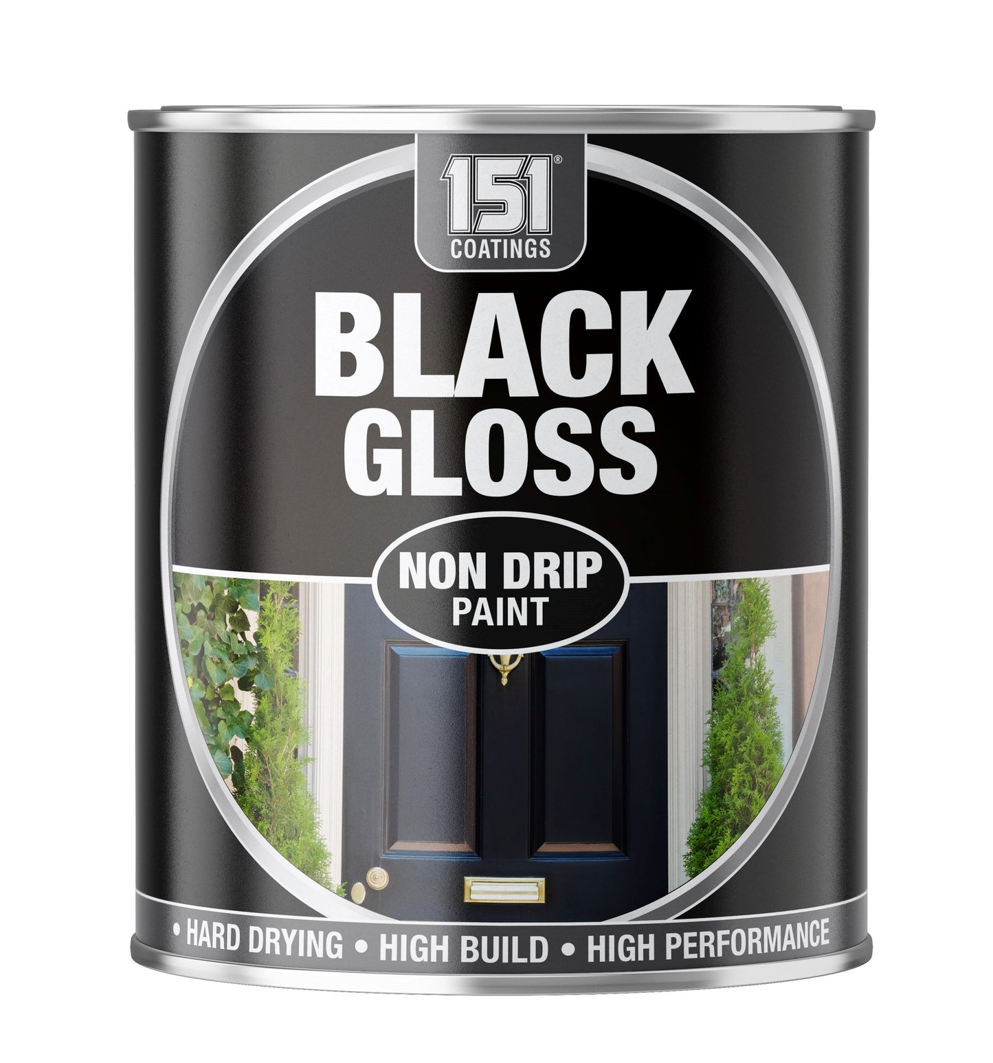 Peinture noire brillante anti-goutte 300ml