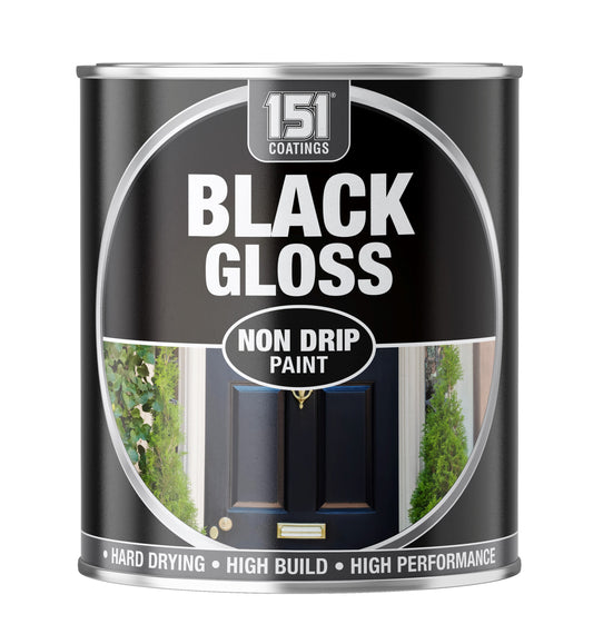 Black Gloss Non-Drip Paint 300ml