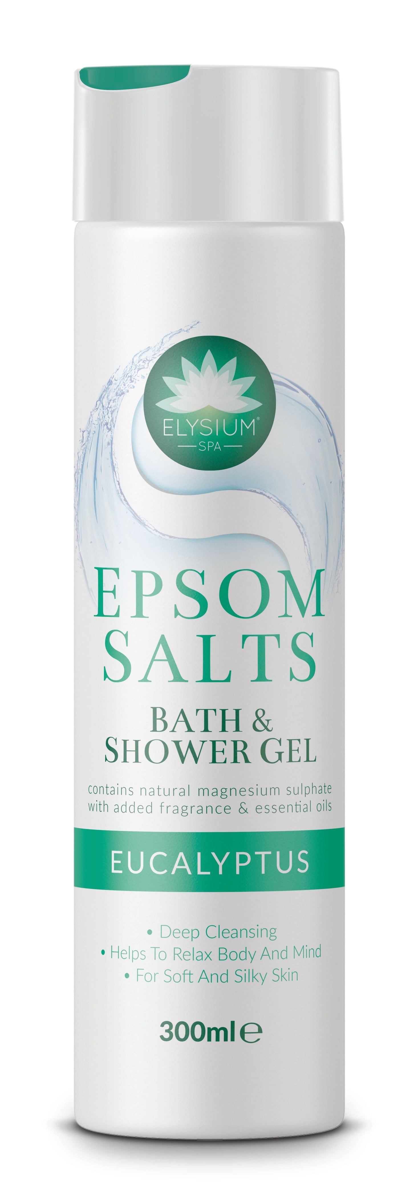 Gel douche au sel d'Epsom et à l'eucalyptus Elysium Spa 300ml